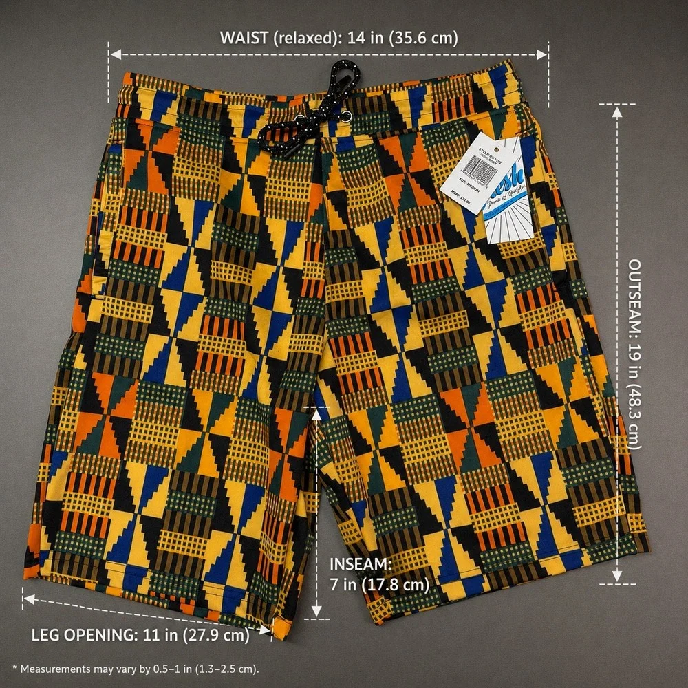 Fresh Prints Of Bel Air African Print Board Shorts Size Medium NWT!